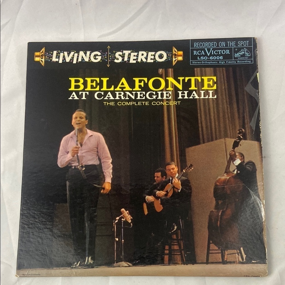 Harry Belafonte At Carnegie Hall The Complete Concert Vinyl Records 2 LP’s